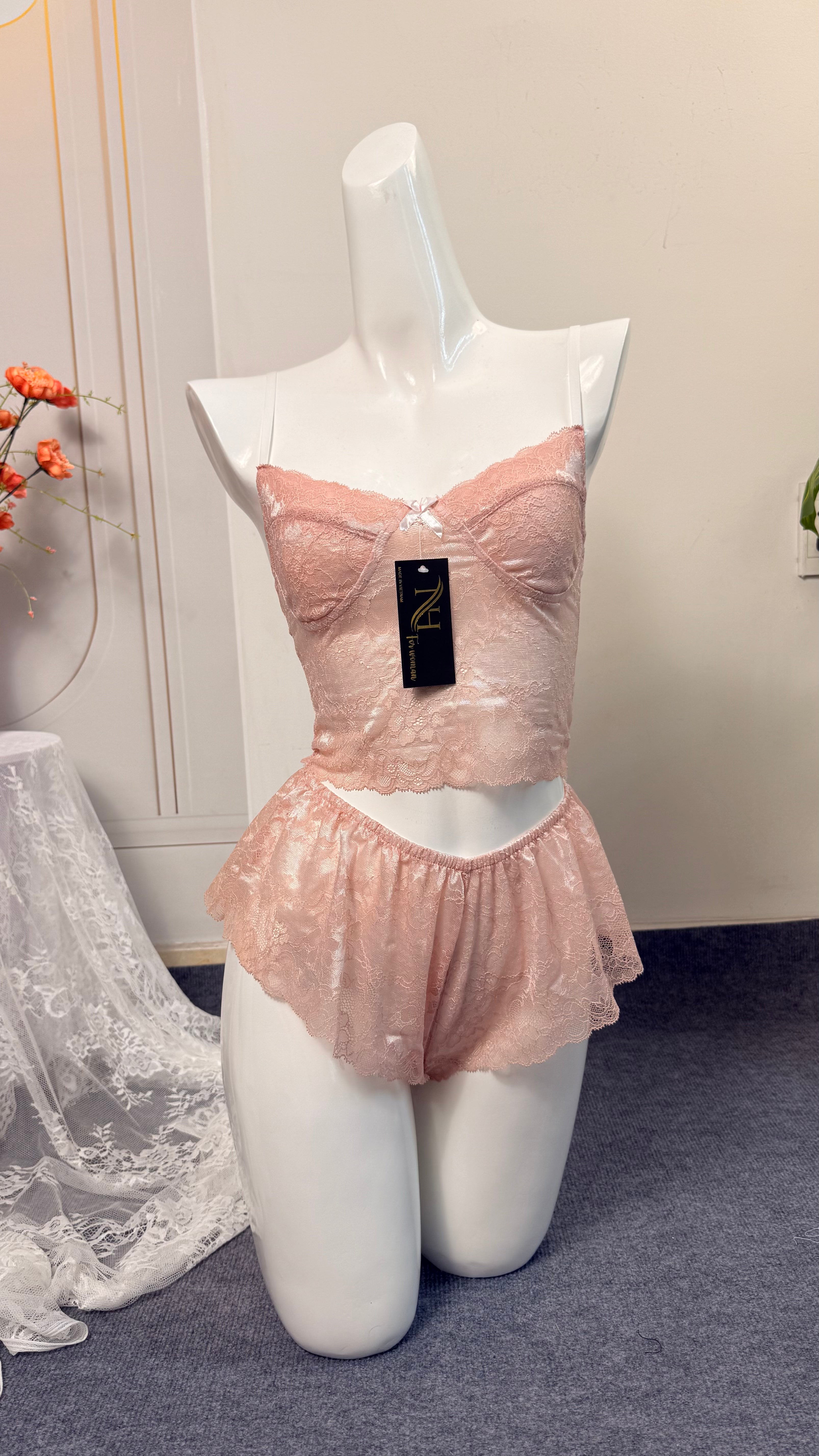 Lingerie LUNA Lace Set(code07) from silk NH